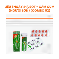 Liều dùng: Hạ sốt - Cảm cúm (Người lớn) - Combo 02