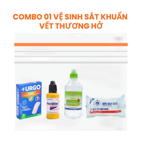 Combo vệ sinh sát khuẩn vết thương hở
