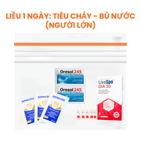 Liều dùng: Tiêu chảy - Bù nước (Người lớn) - Combo 01