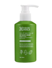 Gel vệ sinh phụ nữ Cỏ Cây Hoa Lá x2 nano nghệ hương trà xanh (Chai 150ml)