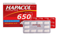 Thuốc giảm đau, hạ sốt Hapacol 650 (Hộp 100 viên)