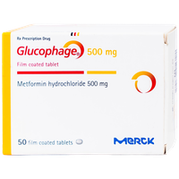 Thuốc điều trị đái tháo đường Glucophage 500 (Hộp 50 viên)