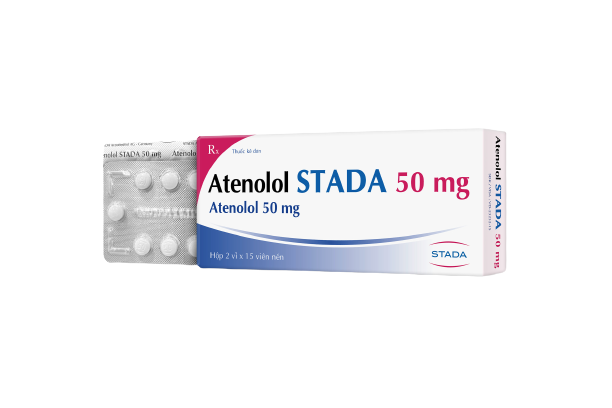 Atenolol 50mg Stada (hộp/30 Viên Nén)