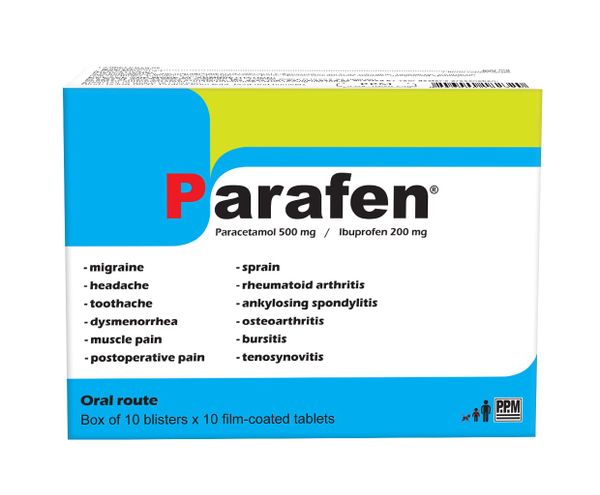Parafen 500mg/200mg Tab PPM (BOX/10×10) - បាយមេដ ខេមបូឌា - Buymed ...