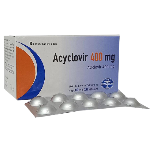 Acyclovir 400mg Quapharco (h/100v Nén)