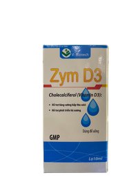 Dung dịch uống bổ sung canxi D3 Zym D3 V-Biotech (Chai 10mL)