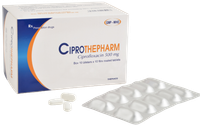 Thuốc kháng sinh Ciprothepharm 500mg (Hộp 100 viên)