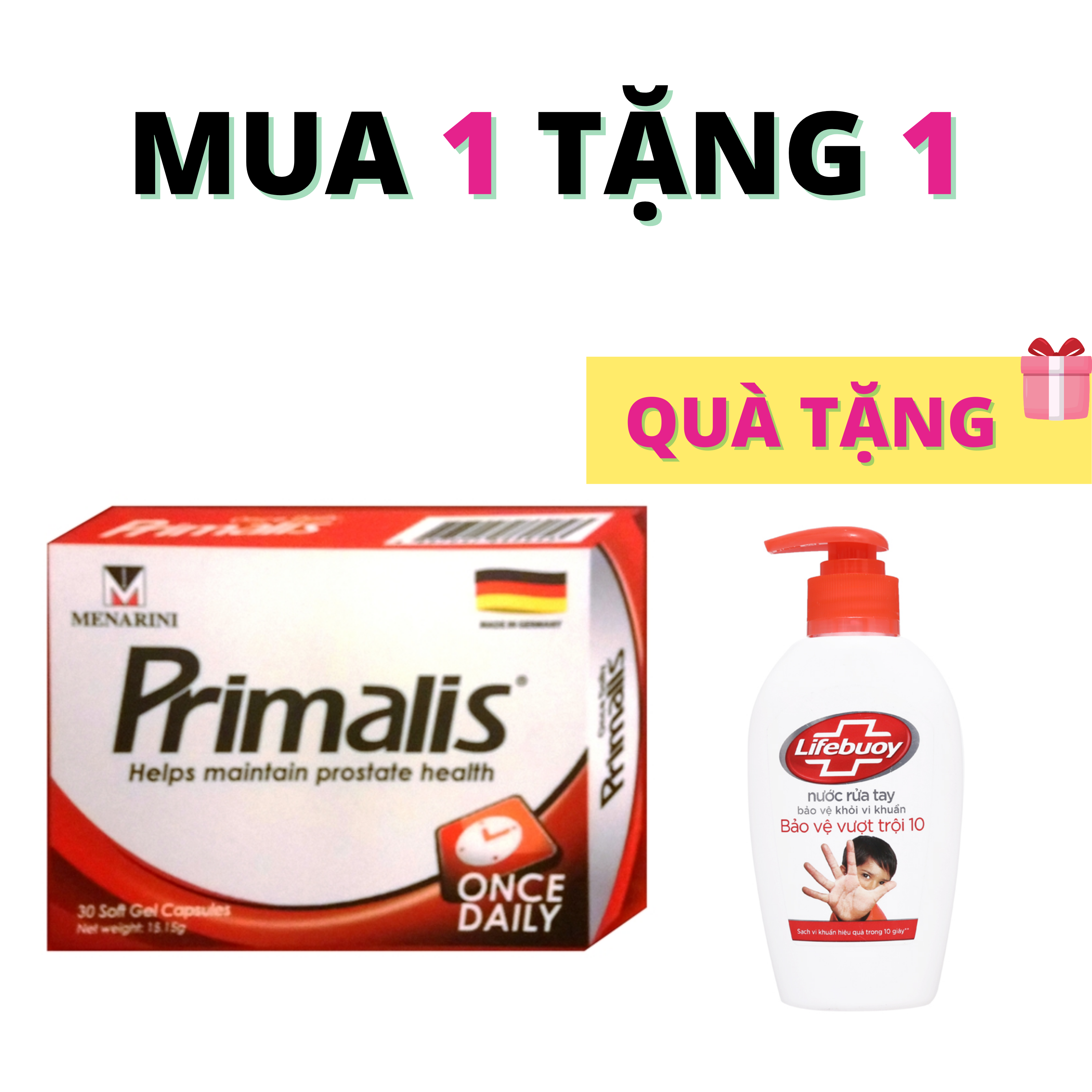 Mua 1 Hỗ Trợ Điều Trị Phì Đại Tuyến Tiền Liệt Primalis Menarini (h/30v ...