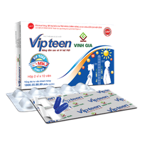 Viên uống bổ sung canxi - D3 Vipteen Vinh Gia (Hộp 20 viên)