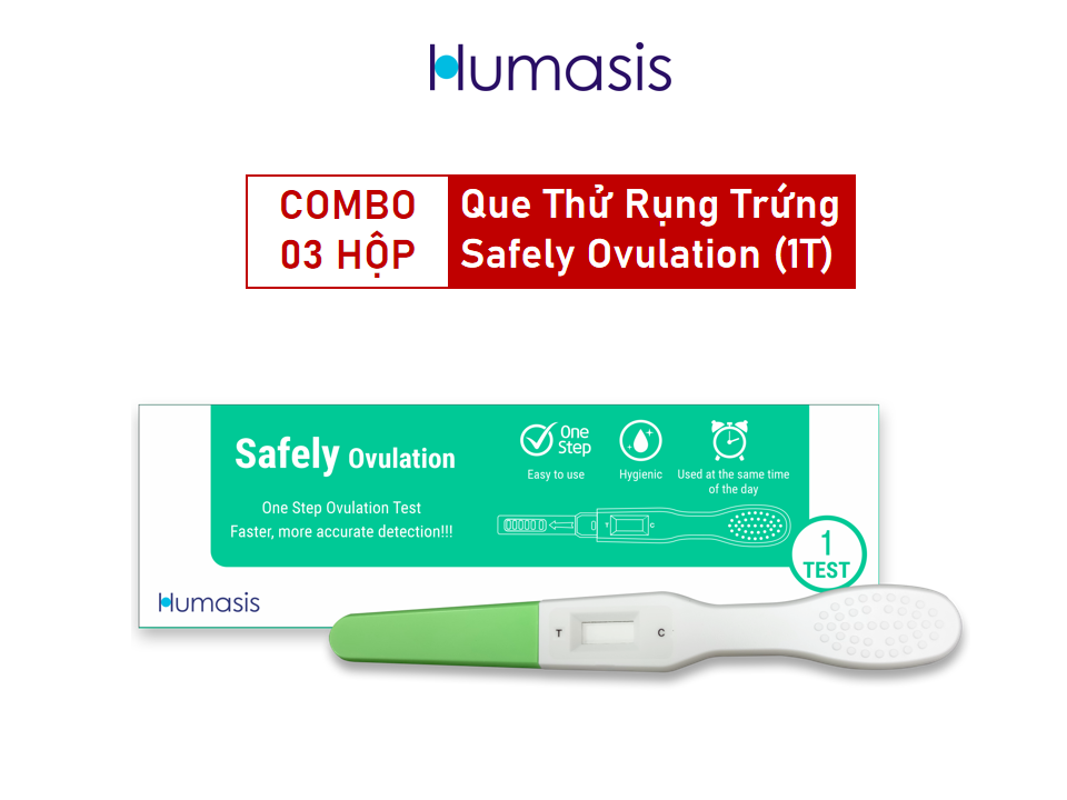 Combo 03 Bút Thử Rụng Trứng Dạng Bút Humasis Safely Ovulation (cái)