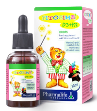 Dung dịch uống giúp xương chắc khỏe Fitobimbi D3 K2 (Chai 30ml)