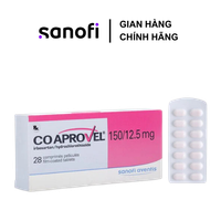 Thuốc hạ huyết áp Coaprovel 150/12.5 (Hộp 28 viên)