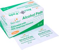 Bông tẩm cồn Alcohol Pads (Hộp 100 miếng)