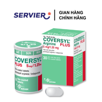 Thuốc hạ huyết áp Coversyl 5mg/1.25mg (Chai 30 viên)