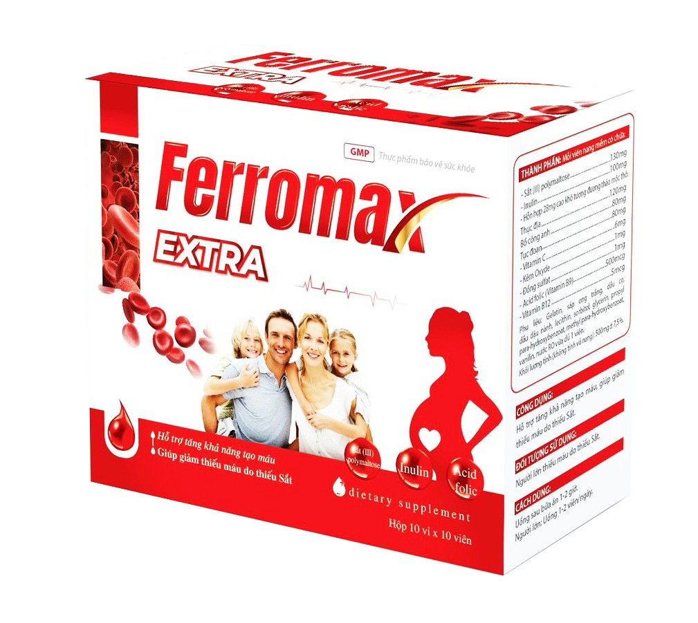 Viên uống bổ máu Ferromax Extra (Hộp 100 viên) - Giá Tốt, Chính Hãng ...