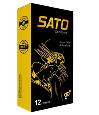 Bao cao su Sato Super Thin & Sensitive Nhất Nhất (Hộp lớn)