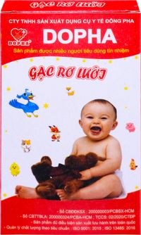 Gạc rơ lưỡi Dopha (Hộp 5 cái)