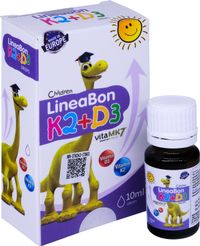 Dung dịch uống bổ sung Vitamin D3 K2 Lineabon (Chai 10ml)