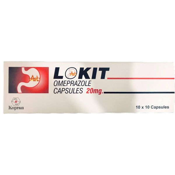 Lokit Omeprazole Capsules 20mg Kopran Limited (B/100 Tabs) - បាយមេដ ...