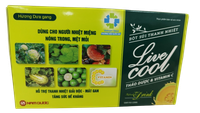 Bột sủi thanh nhiệt Livecool có đường hương dưa gang (Hộp 10 gói)