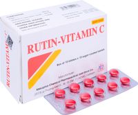 Thuốc trị suy tĩnh mạch Rutin Vitamin C Mekophar (Hộp 100 viên)