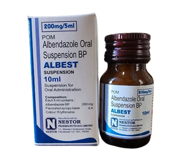 Albest albendazole oral suspension 200mg/5ml nestor (bot/10ml) - បាយមេដ ...