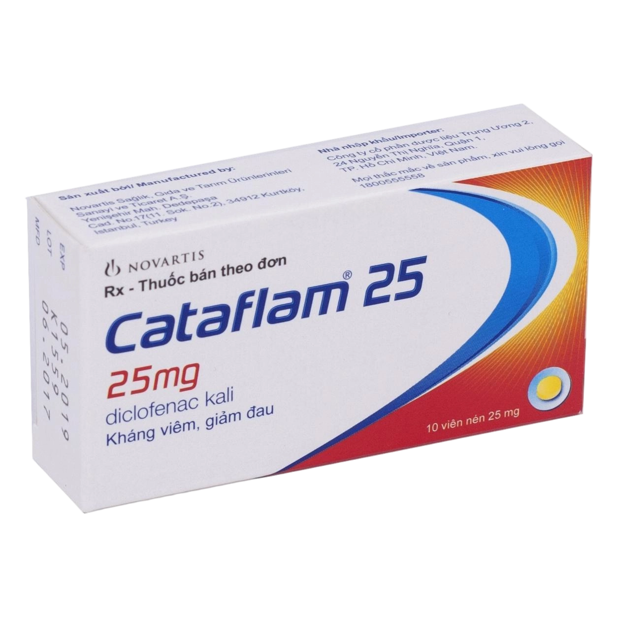 Cataflam 25mg Novartis (h/10v)