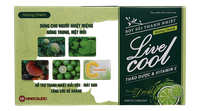 Bột sủi thanh nhiệt Livecool có đường hương chanh (Hộp 10 gói)