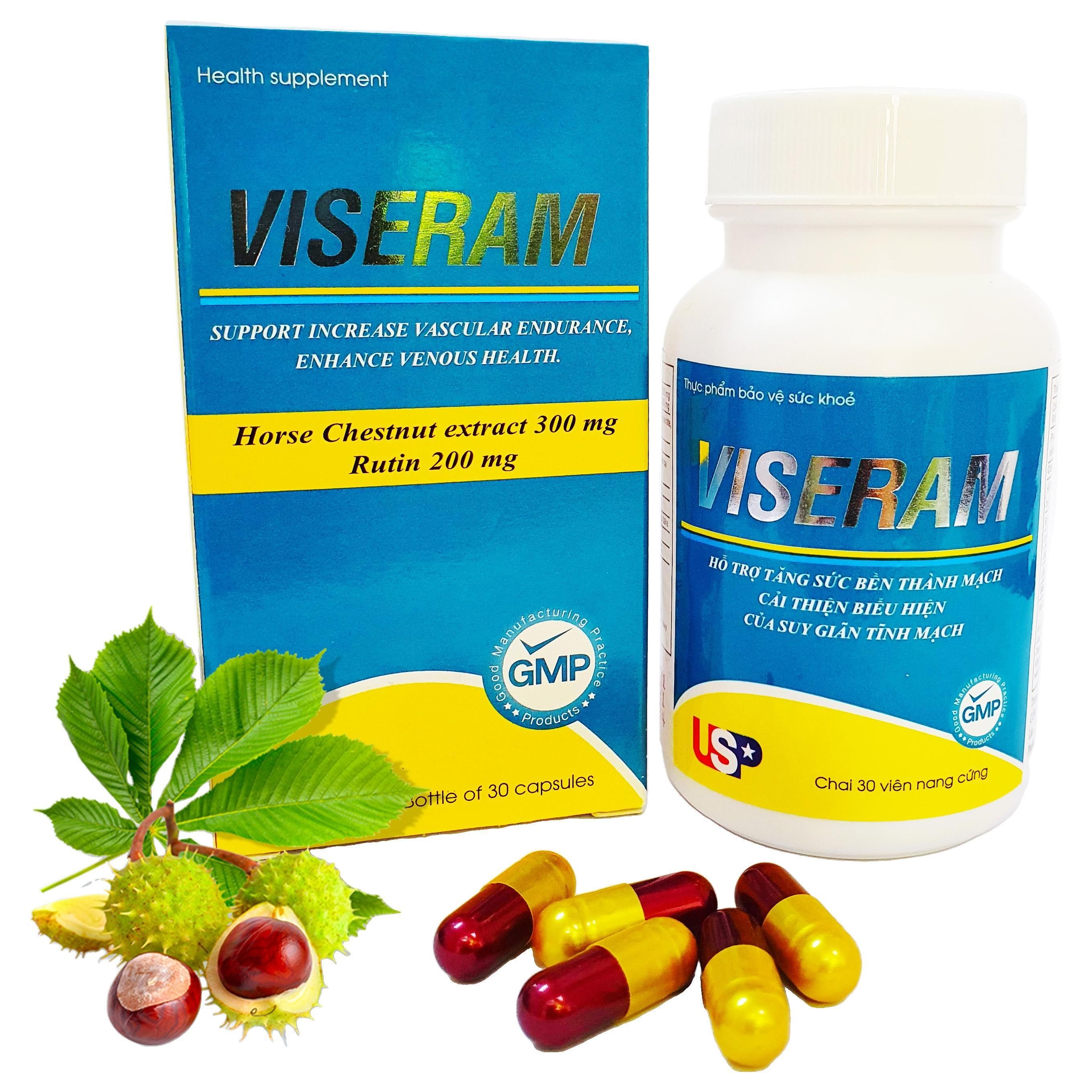 Giảm Giãn Tĩnh Mạch Viseram Us (c/30v)