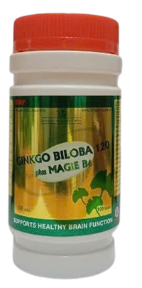 Viên uống tuần hoàn não Ginkgo Biloba 120 Plus Magie B6 (Chai 100 viên)