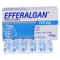 Viên đặt giảm đau, hạ sốt Efferalgan 150 (Hộp 10 viên)