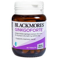 Viên uống tuần hoàn não Ginkgoforte Blackmores (Chai 40 viên)
