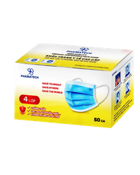 Khẩu trang Phamatech màu xanh (Hộp 50 cái)