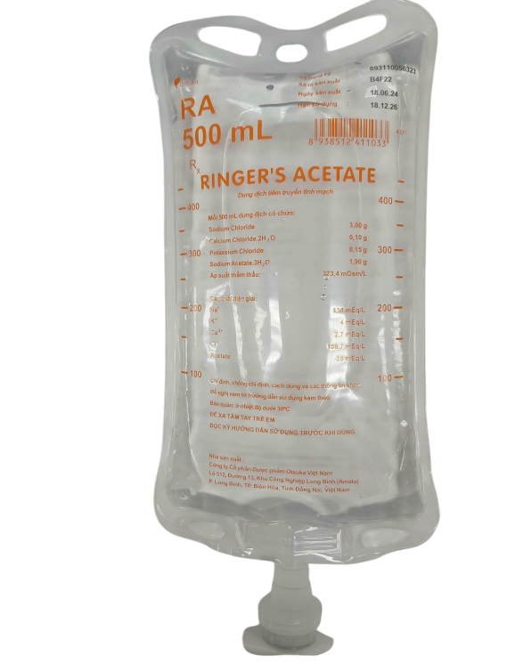 Dịch Truyền Ringer's Acetate Otsuka (túi/500ml)