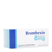 Thuốc ho Bromhexin 8 Dược phẩm 3/2 (Hộp 200 viên)