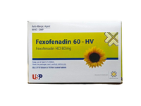 Thuốc chống dị ứng Fexofenadin 60-HV (Hộp 100 viên)