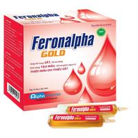 Dung dịch uống bổ máu Feronalpha Gold (Hộp 20 ống)