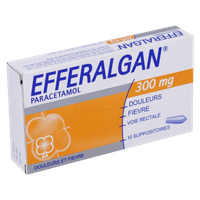 Viên đặt giảm đau, hạ sốt Efferalgan 300 (Hộp 10 viên)