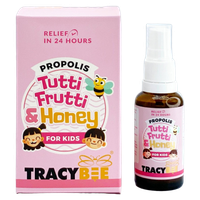 Xịt họng keo ong ho Tracybee Propolis Tutti Frutti & Honey (Chai 30ml)