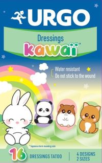 Băng cá nhân Kawaii CareMax Urgo trong suốt hình thú (Hộp 16 miếng)