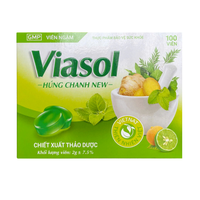Viên ngậm ho Viasol húng chanh new (Hộp 100 viên)