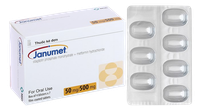 Thuốc điều trị đái tháo đường Janumet 50mg/500mg (Hộp 28 viên)