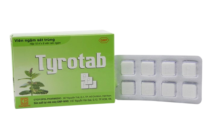 Tyrotab Pharmedic (hộp/10vỉ/8viên)