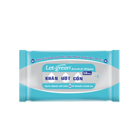 Khăn ướt cồn Let-Green (Gói 10 tờ)