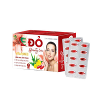 Viên uống đẹp da Vitamin E Đỏ Beauty Eva Anh Nhiên (Hộp 30 viên)
