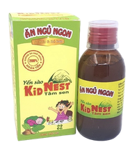 Dung dịch uống Ăn Ngủ Ngon Yến Sào Kid Nest Tâm Sen (Chai 150ml)