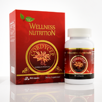 Viên uống tăng cường sức khỏe Wellness Nutrion Cordycep (Chai 60 viên)