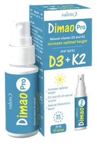 Xịt bổ sung canxi - D3 Dimao Pro D3 K2 (Chai 25ml)