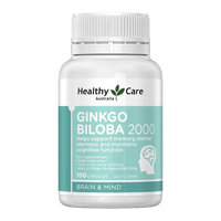 Viên uống tuần hoàn não Ginkgo Biloba 2000 Healthy Care (Chai 100 viên)