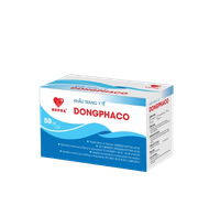 Khẩu trang 4 lớp xanh Dongphaco (Hộp 50 cái)